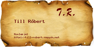 Till Róbert névjegykártya